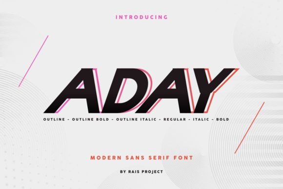 Aday: A Modern Sans Serif Display Font for Editorial Calm