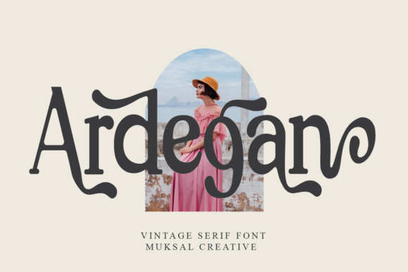 Ardegan: A Vintage Serif Font That Elevates Handmade Goods