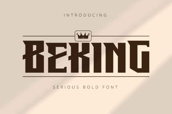 Beking: A Bold Display Font That Cuts Through the Feed