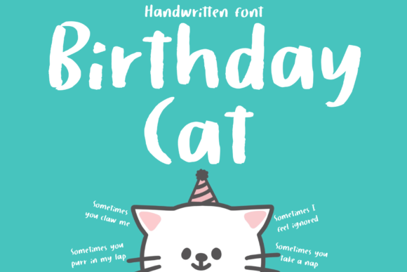 Birthday Cat: A Friendly Display Font That Puts Personality on Your Packaging