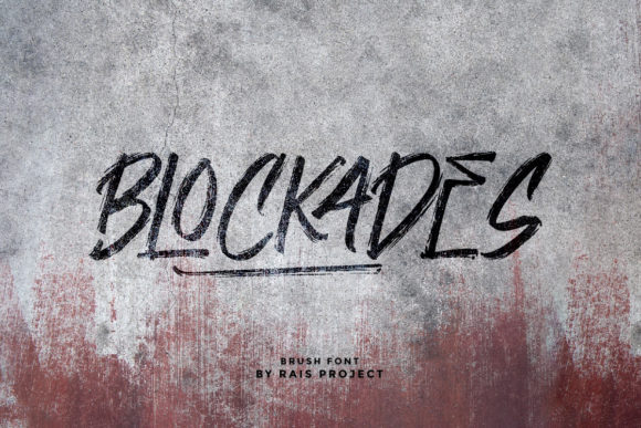 Blockades: A Bold Display Font for Digital Impact