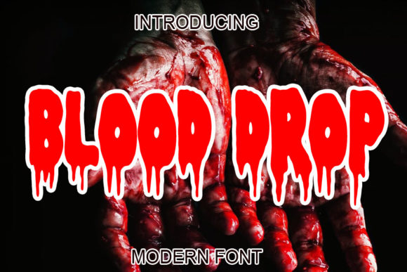 Blood Drop: A Bold Display Font for Digital Brand Moments