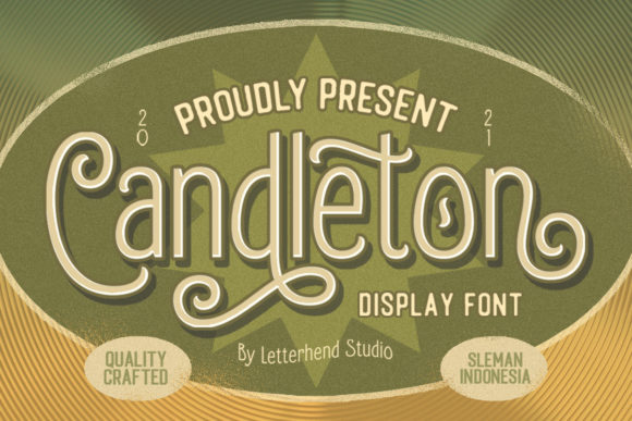 Candleton: A Retro Display Font for Editorial Elegance
