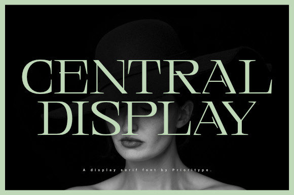Central Display: A Refined Serif Font for Digital Branding