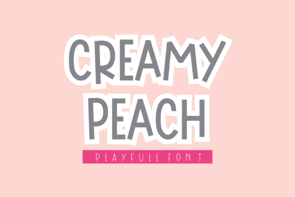 Creamy Peach Font: A Playful Yet Polished Display Typeface for Small Businesses