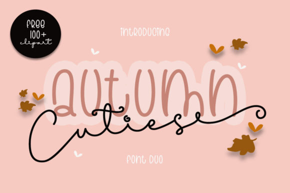 Cuties Autumn Duo: A Sweet, Polished Font for Small Business Branding