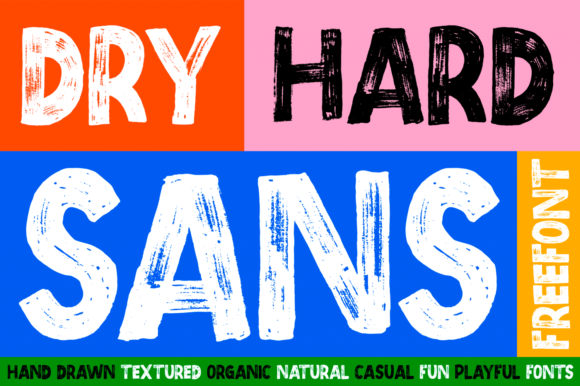 Dry Hard Sans: A Bold Display Font for Modern Web Design