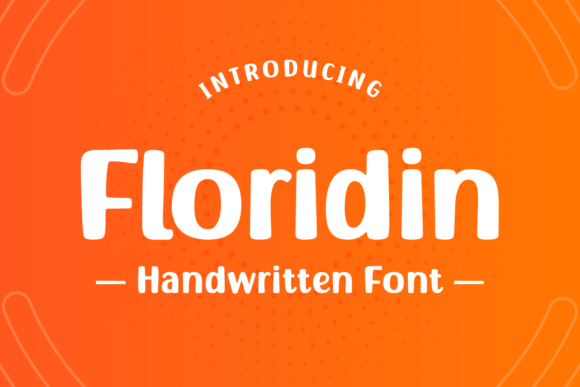 Floridin: A Playful Display Font for Handmade Labels & Printables