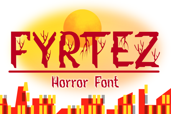 Fyrtez: A Horror-Ready Display Font That Grabs Attention