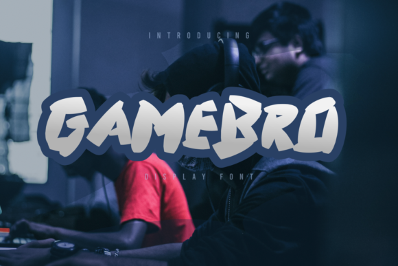 GameBro: A Bold Display Font for Handmade Labels & Craft Products