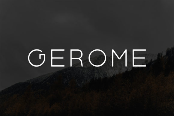 Gerome: A Modern Sans Serif Font for Handmade Brands