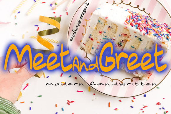 Meet and Greet: A Playful Display Font for Handmade Brands