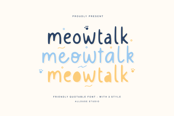 Meowtalk: A Display Font That Purr-fectly Anchors Your Editorial Voice