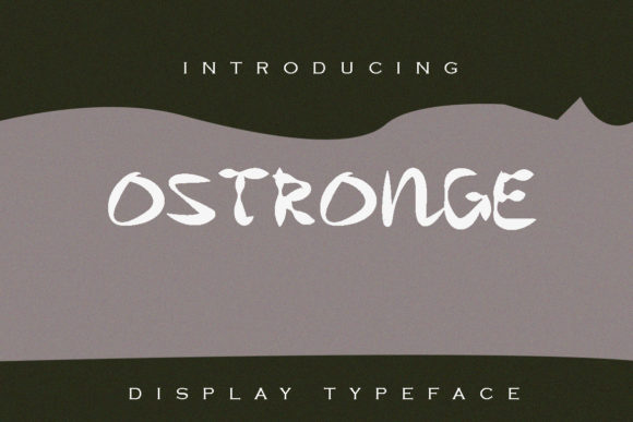 Ostronge: A Playful, Organic Display Font for Digital Brands