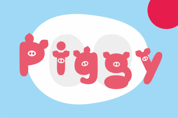 Piggy: A Playful Display Font for Warm, Child-Centered Design