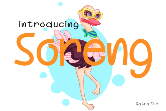 Soreng: A Playful Display Font That Brings Personality to Brand Identity