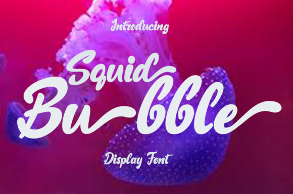 Squid Bubble: A Bold, Playful Display Font for Makers