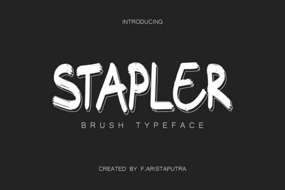 Stapler: A Display Font That Commands Attention