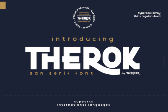 Therok: A Bold Display Font That Gives Your Brand Instant Energy