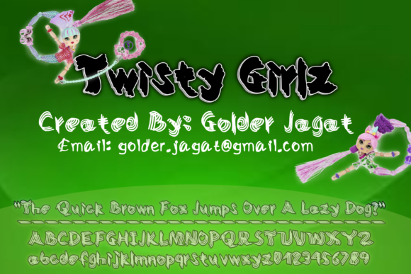 Twisty Girlz: A Playful Display Font for Creative Branding