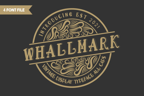 Whallmark: A Bold, Vintage Display Font That Anchors Real Branding